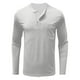 thumbnail image 4 of pstuiky Camisas suaves de manga larga para hombre, Camisa transpirable de manga larga y cuello redondo de color sólido para hombre tops de invierno para hombre l, 4 of 5
