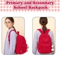 thumbnail image 6 of Lomyolo School Backpack for Women 4 5 6 7 8 9 10 11 12 13 Year Old Daughter Corduroy Backpack Lightweight Bookbag for School, Travel Cute Gift - Red, 6 of 6