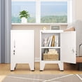 thumbnail image 4 of Armario de almacenamiento Pozdeg Metal Locker 24.5H con cerradura blanca, 4 of 8