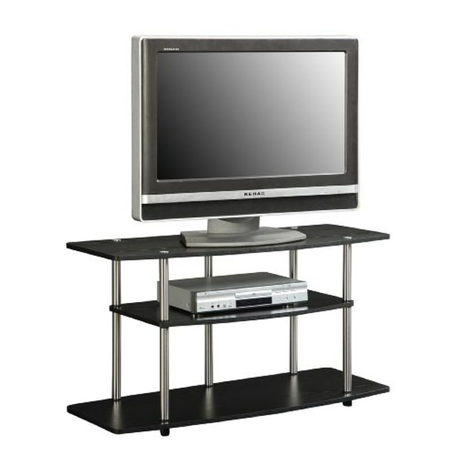 Convenience Concepts Designs2Go 3-Tier Wide TV Stand, Black