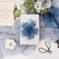 thumbnail image 3 of Cinta decorativa Ribbli de organza, con alambre, color azul marino, 6,5 cm x 18 m, 3 of 4