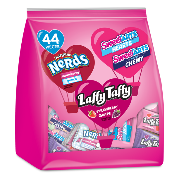Assorted Valentine's Day SweeTARTS, Nerds & Laffy Taffy Candy Variety