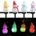 thumbnail image 2 of Uutvmp Solar Christmas Pathway Lights Outdoor Decor, Led Snowman Stake Lights, Waterproof Walkway Landscape Lights for Winter Yard, Garden, Solar Christmas Decorations, 2 of 4