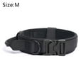 thumbnail image 2 of Medium Sized Tactical Dog Collar, Training Collar With Quick Release Metal Clasp - BLACK - M, 2 of 5