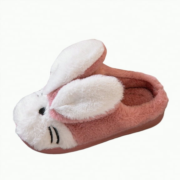 Hessimy Kids Whimsical Animal Critter Washable Slipper Indoor Slippers Shark Slippers Girls Slippers Boys Slippers Toddler House Slippers Toddler Slippers Cute Slippers (Red,12)