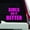 Hot Pink, variant on VWAQ- Girls Do It Better, Car Sticker
