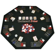 Trademark Poker Foldable Poker Table Felt - 300 Chips and 2 Decks of Cards