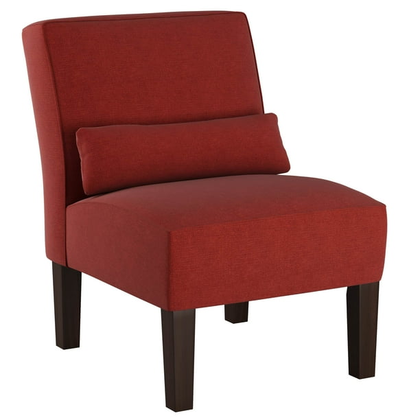 Skyline Furniture Armless Chair In Linen Antique Red Com Skyline Furniture Armless Chair In, Red Armless Chair