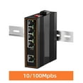 thumbnail image 2 of Industrial 5-Port 10/100Mbps Fast Gigabit Din-Rail Metal IP40 Und Ethernet Network Switch ,Security, 2 of 6