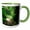 Green/White, variant on 3drose, Puerto Rico, Luquillo, El Yunque National Forest Path - Ca27 Mgl0030 - Miva Stock, 11oz Mug