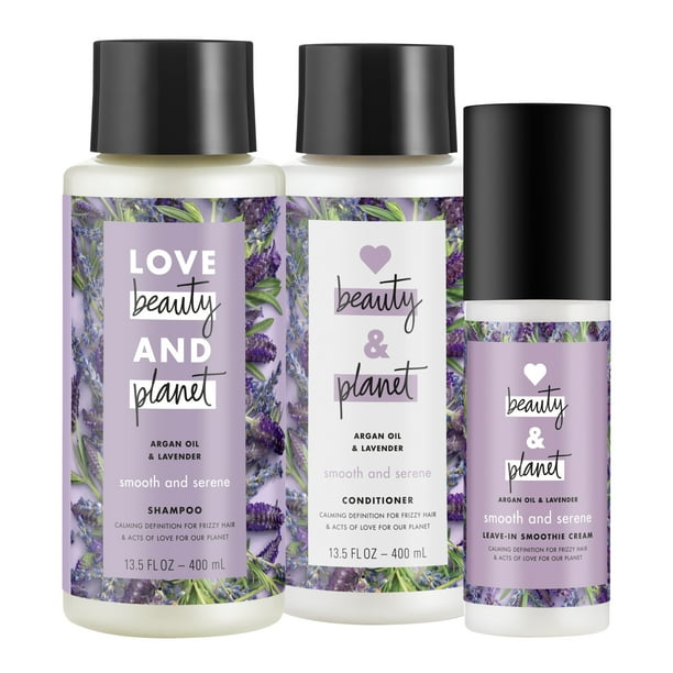 Love Beauty And Smooth and Serene Shampoo, Conditioner and Leave