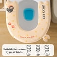 thumbnail image 6 of Eva Toilet Seat Cover, Cat Patterns Travel Portable Toilet Mats, Washable Reusable Toilet Seat Cushions Pasted Toilet Pad Yellow, 6 of 6