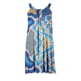 thumbnail image 4 of Vestido de verano para mujer, estampado, sin mangas, con escote redondo, sexy, informal, fluido, para la playa OAVQHLG3B Store  lin121212, 4 of 4