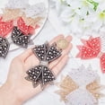 thumbnail image 3 of 8 Pcs Handmade Rhinestone Bow Shoes Decoration 4 Colors Polyester Crystal Bowknot Shoes Clips with 10Pcs Iron Blank Clips Glitter DIY, 3 of 7
