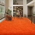 thumbnail image 6 of Janvonne Area Rugs for Living Room,8x10ft Soft Fluffy Shaggy Indoor Floor Carpet for Bedroom,Dorms, Nursery Rooms, Home Decor Aesthetic,Orange, 6 of 8
