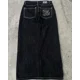 thumbnail image 2 of Pantalones vaqueros Y2K Southpole para mujer, Vaqueros holgados con bordado gráfico gótico Retro americano, pantalones de pierna ancha Harajuku Hip-Hop, ropa de calle, 2 of 5