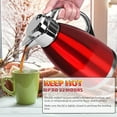 thumbnail image 4 of SSAWcasa 61oz Thermal Coffee Carafe Stainless Steel Vacuum Coffee Thermos Urn, Insulated Coffee Dispenser Coffee Flask Pot for Keeping 12 Hours Hot＆24 Hours Cold (Red), 4 of 8