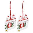 thumbnail image 2 of Adorno colgante de Navidad con nombre personalizado de miembros de la familia, 2 uds., colgante para árbol de Navidad, 6 cabezas, 2 of 14