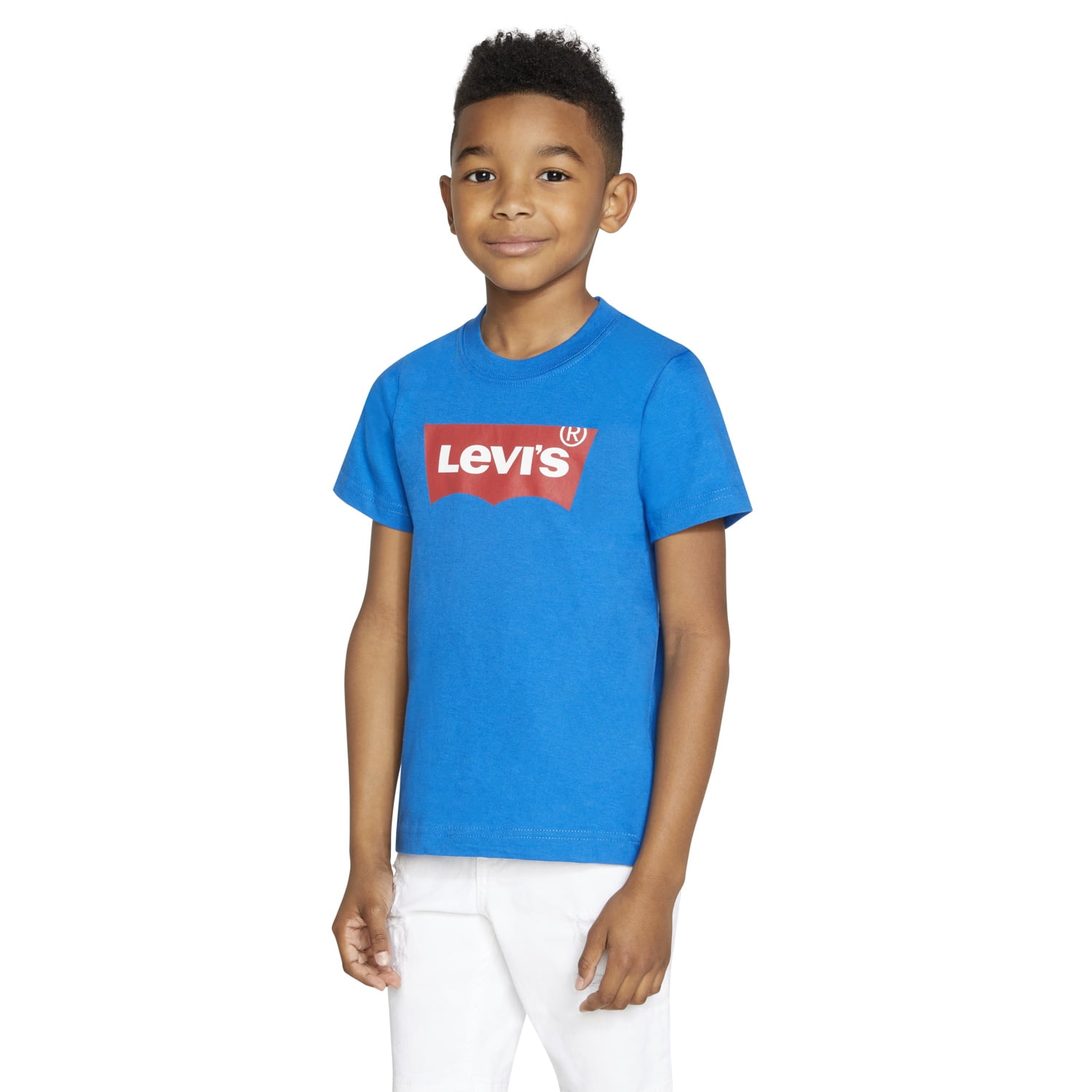 Levi s Boys Short Sleeve Batwing T Shirt Sizes 4 18 Walmart