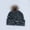 Gray, variant on Women Lady Plush Bubble Leopard Printed Knitted Beanie Hat Baggy Slouchy Ski Cap
