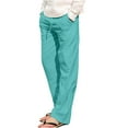 thumbnail image 2 of Pantalons pour Hommes, Mode Été Décontracté Taille Élastique avec Poche, 2 of 5