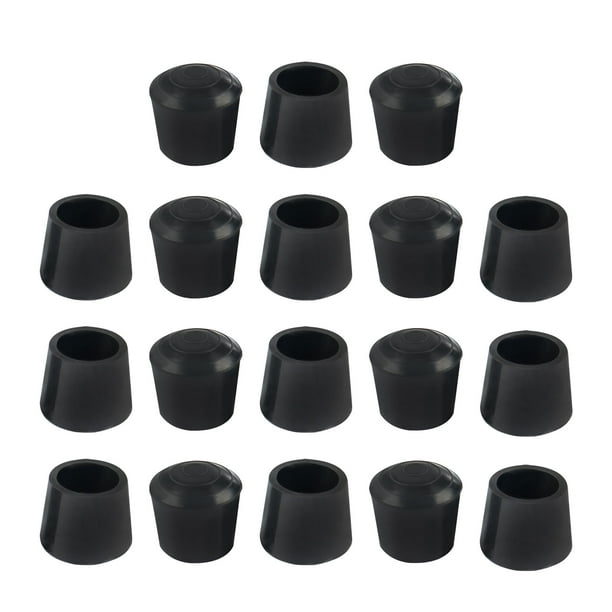 Tapa de Pierna de Goma Redonda, Puntas, Copas, Cubiertas para Muebles, Protector de Suelo, Diámetro Interno de 20mm 3/4" 18 piezas