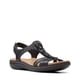 thumbnail image 3 of Sandalia Plana Laurieann Kay para Mujer Clarks en Cuero Negro Talla 6 Ancha, 3 of 7