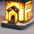 thumbnail image 2 of Casa de resina Navidad Led Light Village House Miniatura Feliz Navidad Decoraciones para el hogar Adornos de Navidad Regalo de Navidad Año Nuevo-I Estilo yeacher Yo estilo, 2 of 7