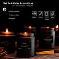 thumbnail image 2 of Set de 4 Velas Aromáticas Bluelander Vainilla Roble Antiguo Lavanda Cuero Antiguo Cera de Soja, 2 of 5
