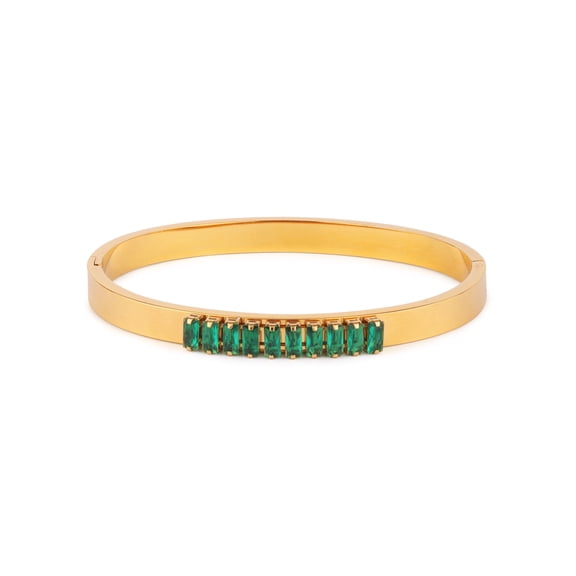 Rihanna Green Baguette Bracelet