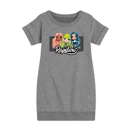 

Rainbow High - Rainbow Checkered Frame - Toddler And Youth Girls Fleece Dress