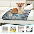 thumbnail image 6 of RMDQTR 2Pack Set of Medium and Large Pet Potty Pads Reusable Ultra-Absorbent Pet Training Pads Leak-Proof Pet Pads Snowman in The Frozen World, 6 of 7