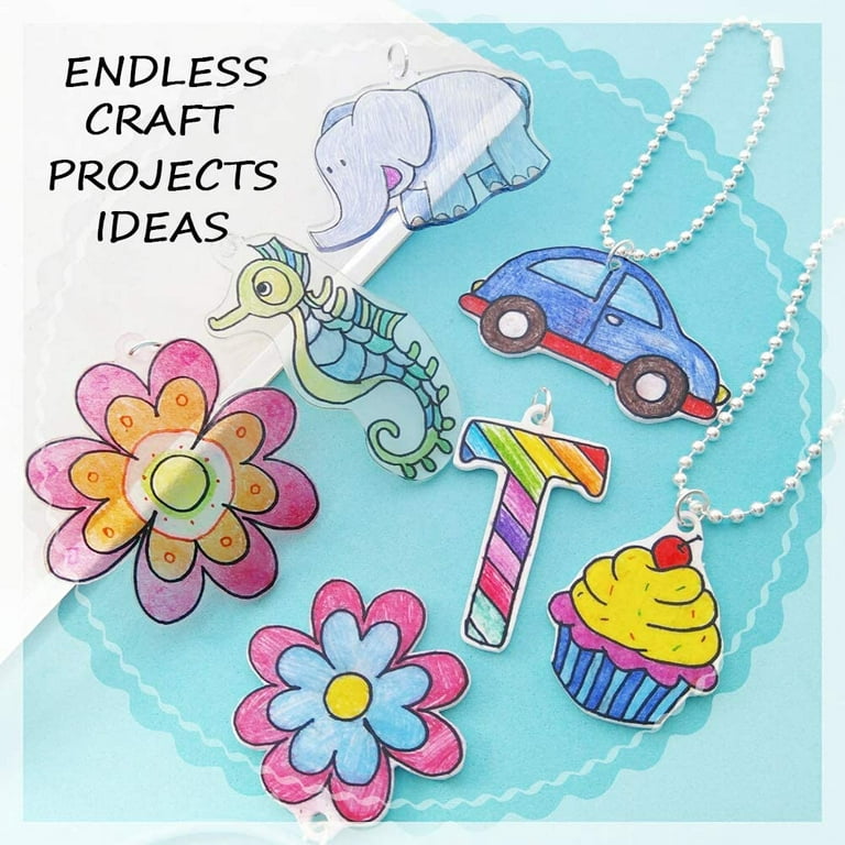 10-50 Pcs Heat Shrink Plastic Sheets Shrinky Papers Shrinking Film Adults  Kids Handmade Crafts Art Earrings Keychain DIY Gifts