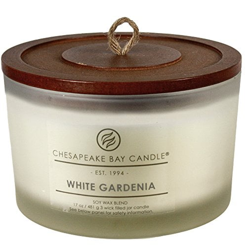 Chesapeake Bay Candle White Gardenia 3Wick Candle Jar