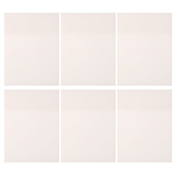 6pcs Transparent Memo Notes Multipurpose Sticky Memo Pads Pocket Note Pads