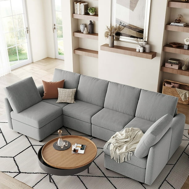 LINSY HOME Modular Couches and Sofas Sectional with Storage Sectional