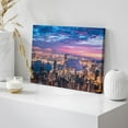 thumbnail image 3 of Wall26 Canvas Print Wall Art Pastel Sunset New York City Cityscape Skyline Downtown Buildings Photography Realism Decorative Panoramic Multicolor Landscape Scenic Modern Art for Bedroom - 24" x 36", 3 of 5
