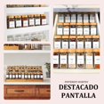 thumbnail image 2 of Especieros de Vidrio,Tarros de Especias Cocina,Tarros de Cristal para Especias con Tapas de Bamb&uacute; -|Etiquetas Preimpresas y Etiquetas en Blanco|Marker Pens|Brushes|Funnel (24 piezas), 2 of 8