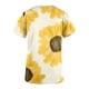 thumbnail image 4 of Fiudx Ofertas Flash Artículos En Oferta Top de Enfermera Informal con Cuello En V y Manga Corta con Bolsillo Estampado para Mujer, 4 of 5