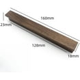 thumbnail image 2 of Gamvdout Wood Pull Handles 2Pcs Solid Wood Handle Cabinet Wardrobe Door Log Wooden Cabinet Door Drawer Door Wooden Handle 128Mm Black Walnut, 2 of 5
