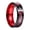 Red Silver, variant on Men's Women's Stainless Steel 8MM Carbon Fiber Inlay Celtic Dragon Rings Wedding Inlaid Cubic Zirconia Band Green Black Size 15