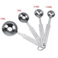 thumbnail image 2 of Set of 4 stainless steel measuring spoons for dry and liquid ingredients, 2 of 4
