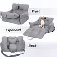 thumbnail image 5 of Safe Travel Car Seat for Small Dogs Grey Standard Size with Clip-On Leash, 5 of 6