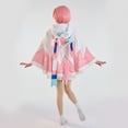 thumbnail image 4 of HAIKYUU Anime Cute Cloak for Women Short Pink Cloak and Scarf Set with Tail, 4 of 6