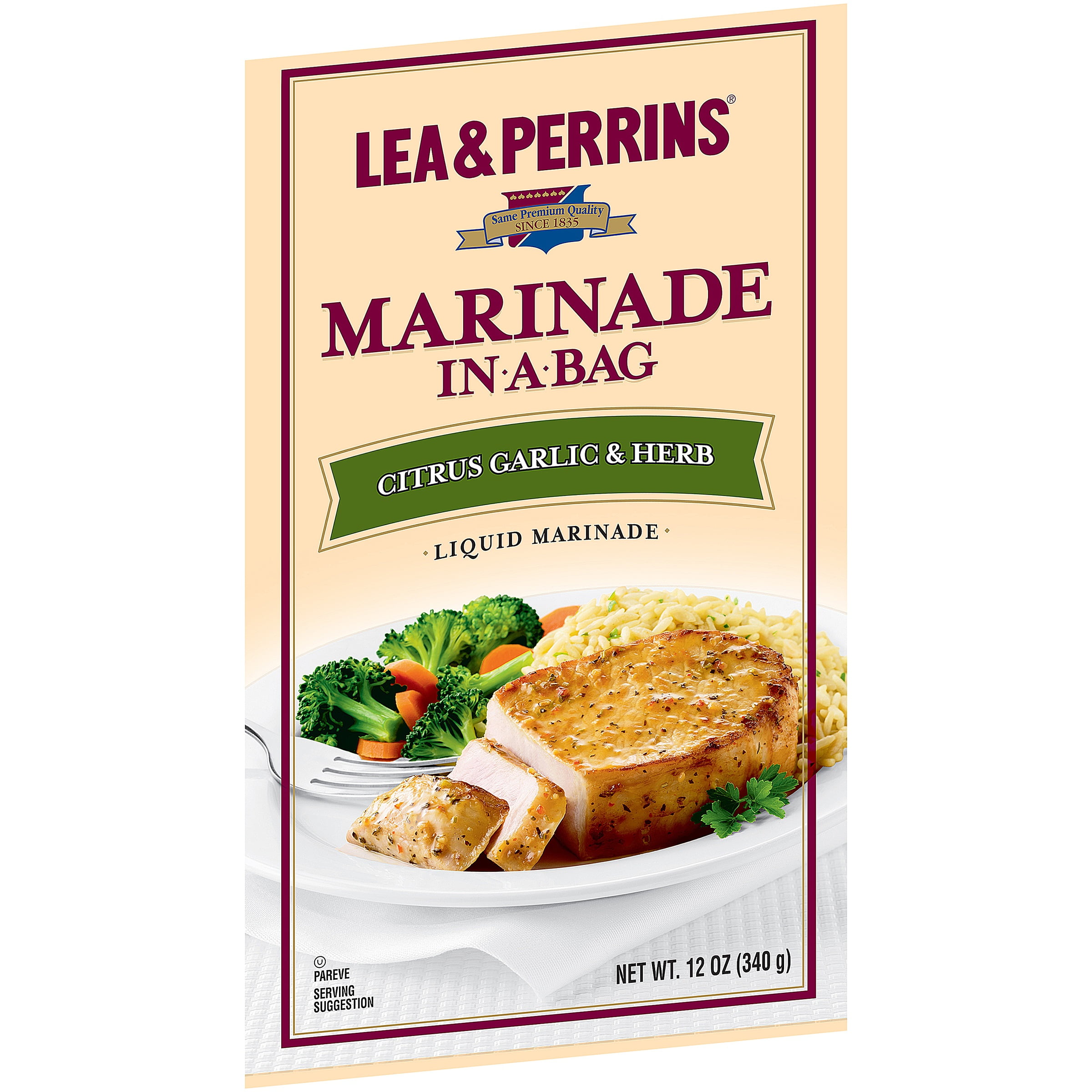 Lea & Perrins Citrus Garlic & Herb Marinade In-a-Bag 12 oz. Bag by H.J. Heinz Company