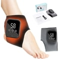 thumbnail image 1 of Electric Heated 3-in-1 Foot Massager for Neuropathy Ankle Pain Relief And Circulation, Wireless & Portable Heating Foot Massager Feet Warmer Devices Machine for Home Bed Office Travel (2PCS Gray), 1 of 9