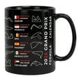 thumbnail image 2 of Taza de café con calendario de carreras 2026 con trazados y fechas de los principales circuitos | Taza de cerámica con mapa de pistas de automovilismo para escritorio o casa, 2 of 6