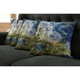 thumbnail image 2 of Ambesonne Mandala Throw Pillow Cover 4 Pack, Tribal Lizards Dreamcatcher, 20", Blue Yellow, 2 of 6