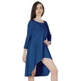 thumbnail image 3 of Inkmeso Solid Summer Casual Tunic Dress For Women's Short Mini Dresses With Button Placket, 3 of 7