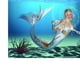 thumbnail image 3 of Cartel de fondo de acuario de Pecera Etiqueta de papel de pared Sirena - se describe + se describe, METRO Yinane Etiqueta engomada del fondo del tanque de peces, 3 of 8